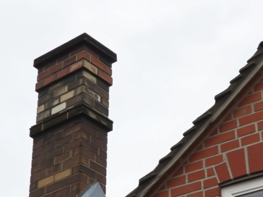 Chimney re-pointed and re-flashed, Altrincham before